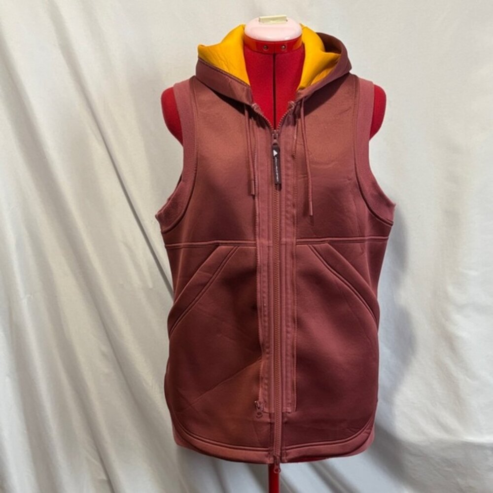 Adidas by Stella McCartney Burgundy and Yellow Vest